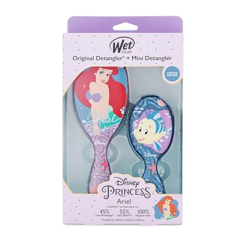 Wet Brush - Disney Princess Kit Original Detangler + Mini Brush Ariel