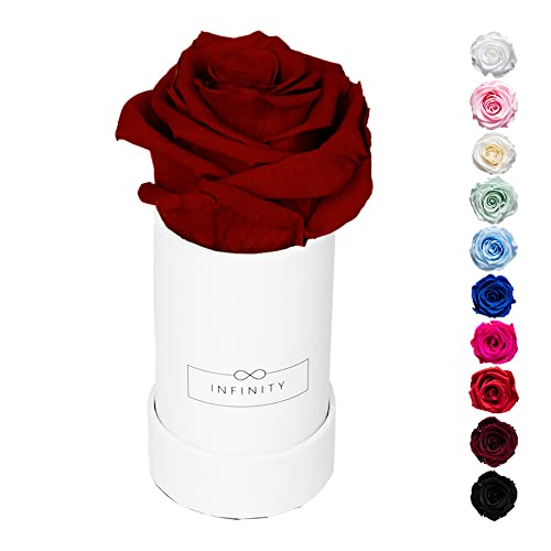 Infinity Flowerbox - Extra Small mit 1 echten konservierten Rose in Geschenkverpackung