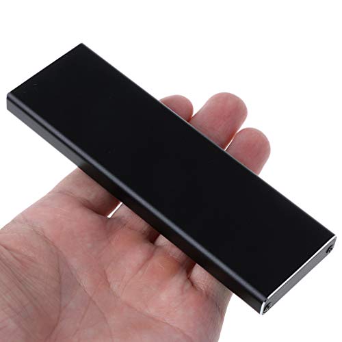 Abwan Festplattenspeicher, schwarz USB 3.0 bis 2012 Festplattengehäuse Box Tragbare SSD-Box zu USB für Air 2012 A1466 A1465 MD223 MD232