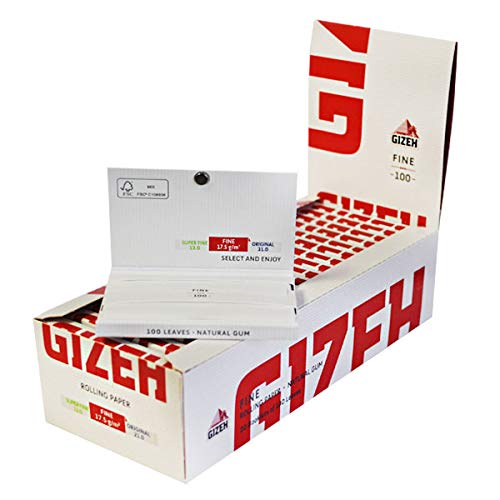 2000 Blättchen Gizeh Magnetic doppelte des Roten 1 Box 20 Heftchen