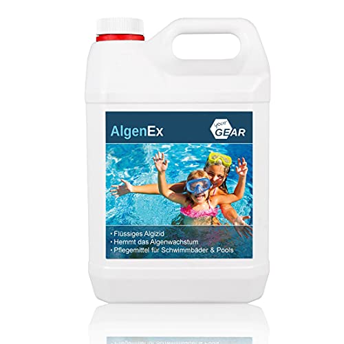 yourGEAR AlgenEx - Algenverhüter Konzentrat, schaumfreies Algenmittel für klares Pool & Schwimmbad Wasser in 1 L oder 3 L Gebinde zu Auswahl [3L]