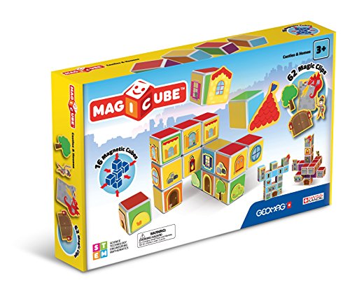Geomag 144 Magiccube Castles & Homes Konstruktionsspielzeug, 87 Teile, Multicolor
