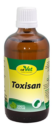 cdVet Naturprodukte Toxisan 100 ml - Hund, Katze - Ergänzungsfuttermittel - Unterstützung für Leber + Niere - Entgiftung - verbessert Haut + Haar - Voraussetzung für Stoffwechselvorgänge -, 6004