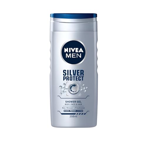 Nivea Shower Gel 250ML Men Silver Protect (Pack of 5)