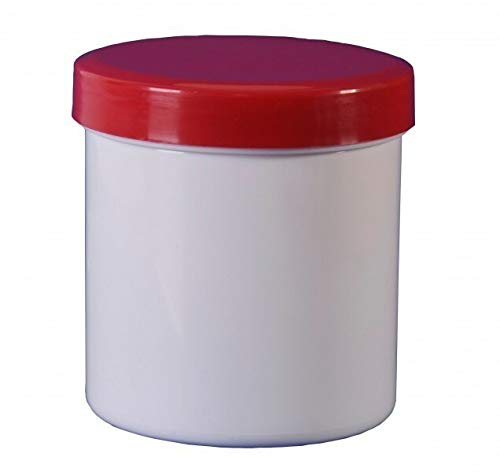 40 Salbendosen Cremdose 200 g 250 ml Deckel rot Salbendöschen
