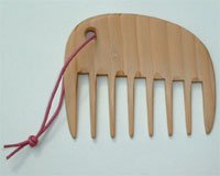 Kost Kamm Breite für lockiges Haar aus Holz Nr. 120 – 10 cm 35 g