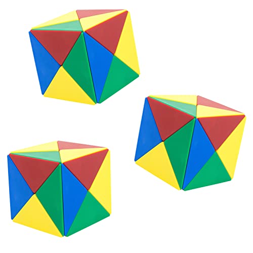 Betzold - Magnetwürfel aus 24 farbigen Tetraedern - Geometrie-Bausatz Mathematik