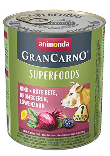 animonda GranCarno Adult Superfood Rind & Rote Beete 800g (Menge: 6 je Bestelleinheit)