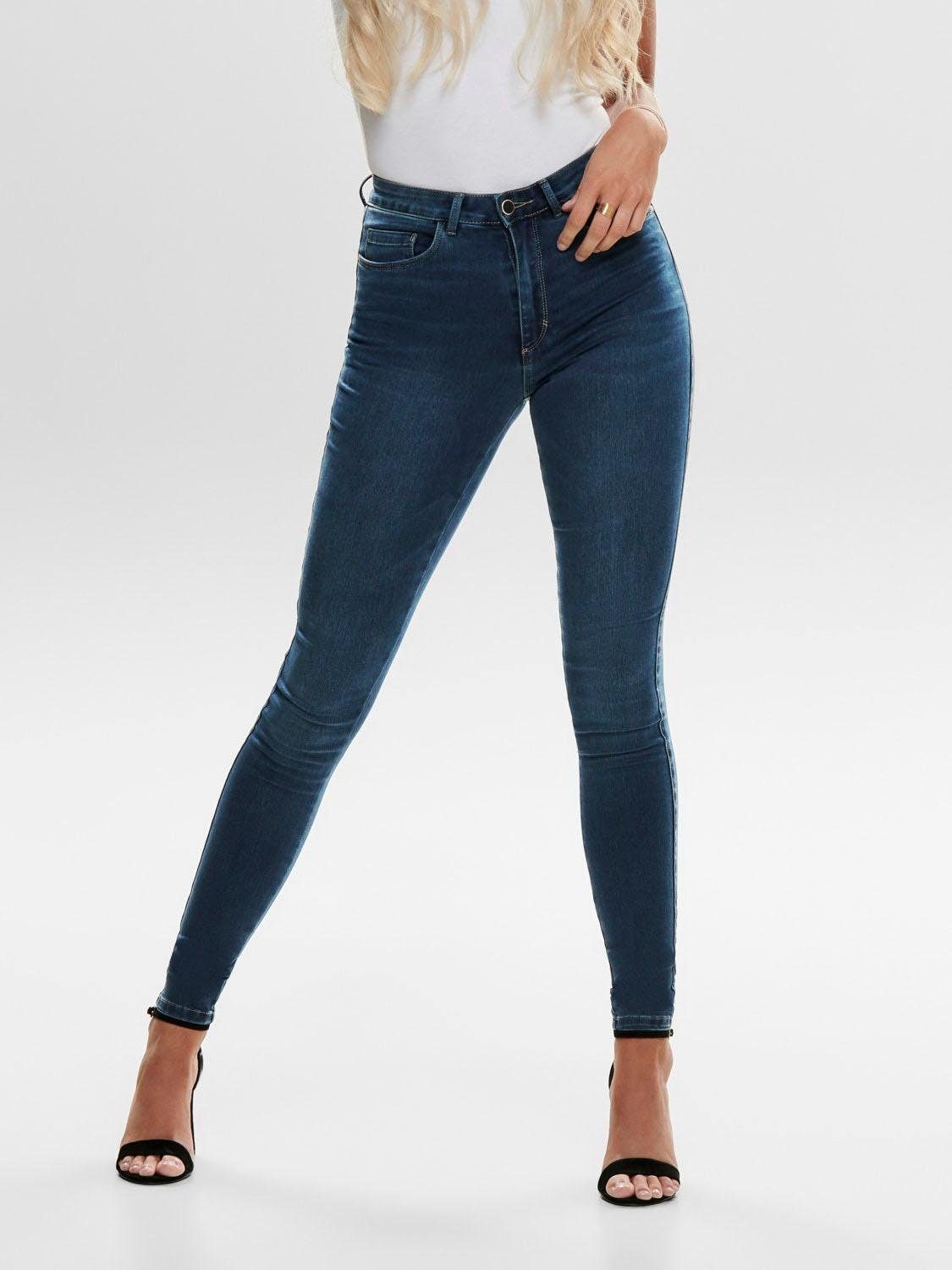 ONLY NOS Damen ONLROYAL HW BB BJ13964 NOOS Skinny Jeans, Blau (Dark Blue Denim Dark Blue Denim), 38/L30 (Herstellergröße: M)