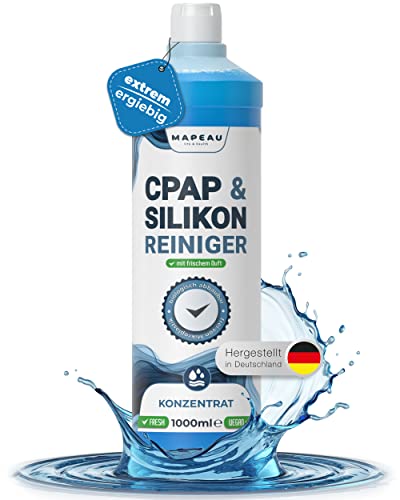 Reiniger für CPAP-Maske und CPAP-Schlauch 1000ml Konzentrat Reiniger Schläuche Silikon Kunststoff, Silikonreiniger hochergiebig
