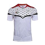 YINTE Palästina-Weltmeisterschaft Rugby-Trikot, WM Baumwoll-Trikot Grafik-T-Shirt, Unisex Rugby Fans T-Shirts Polo-Shirt, Sweatshirt Trainingsspiel-Trikot, Bestes Geburtst White-S