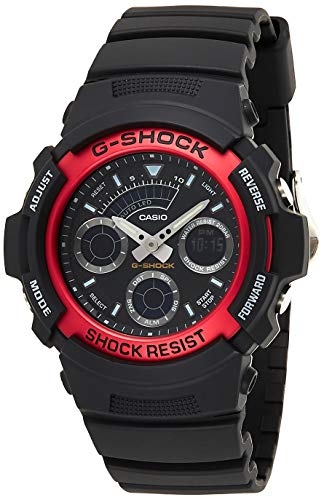 Casio G-Shock Analog-Digital Herrenarmbanduhr AW-591 rot, 20 BAR