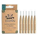 EcoYou Interdentalbürsten - Bambus Größe S 6 Stück (5er Pack)