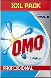 Omo Professional 100963000 Buntwaschmittel, Pulver für strahlend weiße Wäsche, hohe Flecklösekraft, für 120 Wäschen