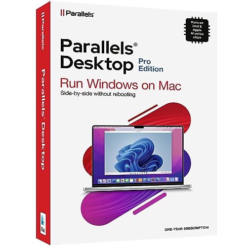 Parallels Desktop 18 für Mac Pro Edition | Windows auf Mac Virtual Machine Software | 1 Jahr Abonnement [Mac Key Card]