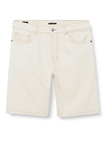 Sisley Herren 4FAKS900F Bermuda Shorts, White Denim 600, 30