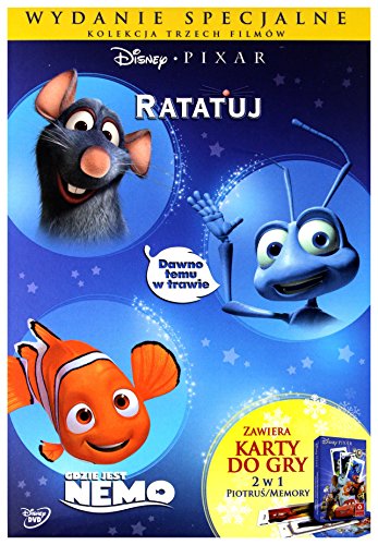 Dawno Temu w Trawie / Gdzie Jest Nemo / Ratatuj Pixar Pakiet (Wydanie Specjalne z Kartami Do Gry 2w1) (PiotruĹ/Memory) [3DVD] (Deutsche Sprache)