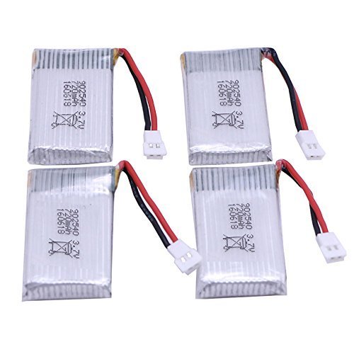 YUNIQUE Deutschland 3.7V 720mAh Batterien (4PCS) für Syma X5 X5C X5A X5C-1 X5SW X5SC RC Quadcopter