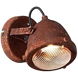 BRILLIANT Lampe Carmen LED Wandspot rostfarbend | 1x LED-PAR51, GU10, 5W LED-Reflektor inklusive, (380lm, 3000K) | Kopf schwenkbar