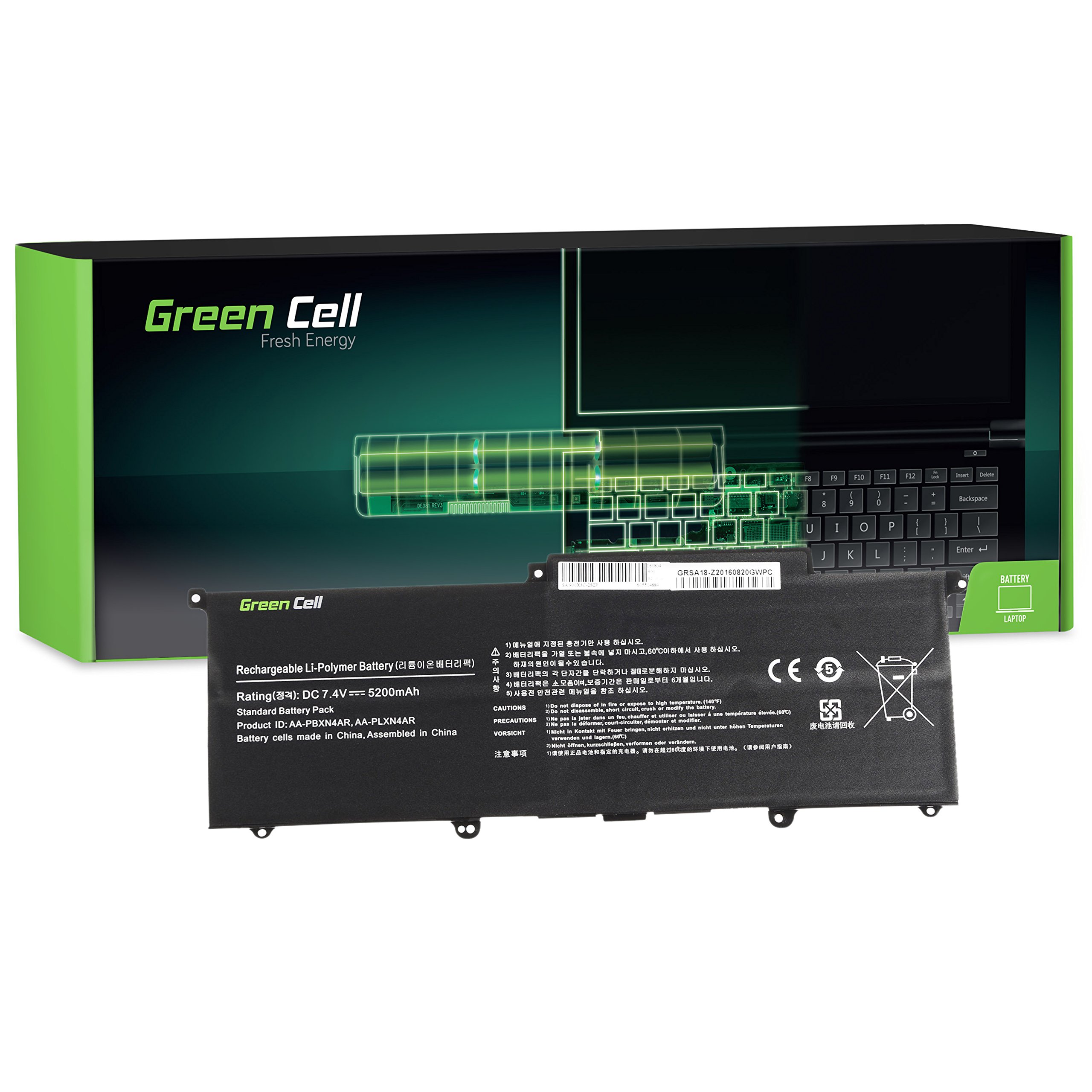Green Cell AA-PBXN4AR AA-PLXN4AR Laptop Akku für Samsung 900X NP900X3B NP900X3C NP900X3E NP900X3F NP900X3G A01DE A02DE A03DE A04DE A05DE A06DE A07DE A08DE K01DE K02DE K03DE K06DE G01DE MS1DE