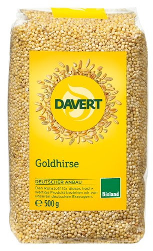 Davert Deutscher Anbau Goldhirse, Bio, 8 x 500g