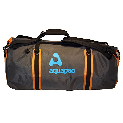 AQUAPAC Reisetasche Wasserdicht Upano, grau-schwarz-orange, 70 liters, 703