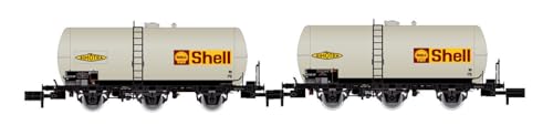 SNCF Tankwagen, 3 Achsen, 2 Stück, „Shell“, Epoche IV