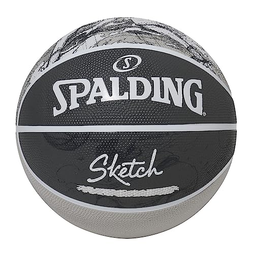 Spalding 84-382Z Sketch Jump, Rubber, No. 7 Ball, Basketball, Basketball