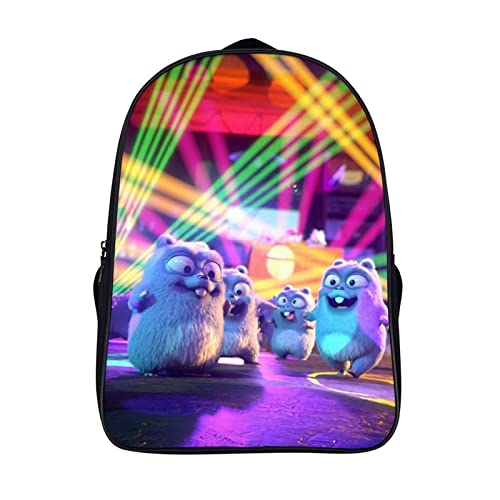 BRPOSOILYS Grizzy With The Lemmings Cartoon Laptop Backpack College School Travel Daypack 2 Compartment Basic Bag Shoulders Rucksack, Cut Bear 08, One size