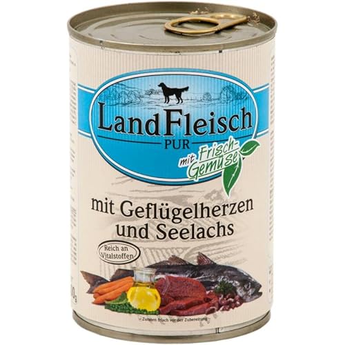 Landfleisch Geflügelherzen & Seelachs, Größe:6X 800 g