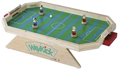 WeyKick Fußballstadion - Hochwertiges Magnetspiel aus Holz, Tischfußball, Magnetfußball