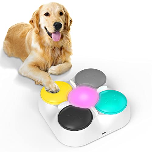 AUKL Hundetaste für Kommunikation Sprechende Tasten für Hundetraining Stimme Aufnahmebar Hund Beruhigende Musikspieler