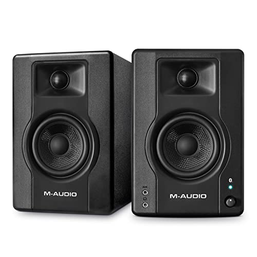 M-Audio BX4 BT - 4.5-Zoll 120W Bluetooth-Studiomonitore PC/Regal-Lautsprecher für Musikproduktion, Gaming, Streaming, Podcasting und DJs (Paar)