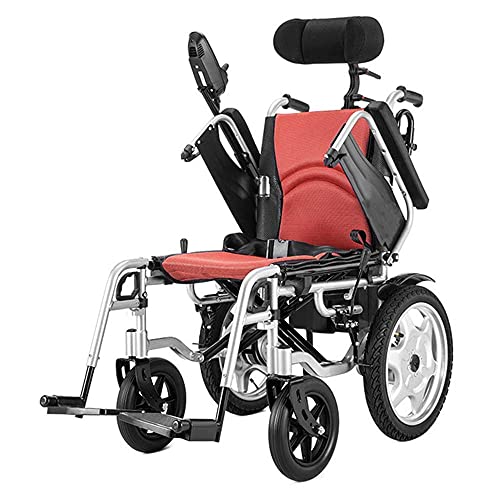 SLRMKK Elektrischer Rollstuhl mit Toilette für Behinderte Senioren zusammenklappbar Leichter tragbarer Alter Roller Aluminiumlegierung Lithium-Batterie Schönes Zuhause