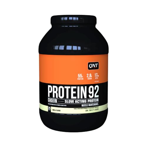 QNT Protein 92 Micellar Casein, Vanilla, 1er Pack (1 x 750 g)