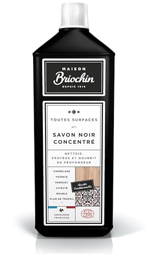 Maison Briochin schwarze Seife, konzentriert, 1 l, ideal zum Entfetten, Schützen, Pflegen und Glänzen Ihres gesamten Innenraums