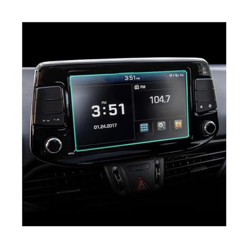 FIYFIOW Schutzfolie Auto Navigation Glas 8 Zoll Auto GPS Navigation Schutzfolie Gehärtetes Glas Displayschutzfolie Für Hyundai Für I30 Für Fastback N 2018-2020