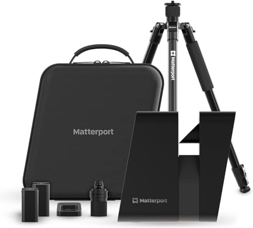 Matterport Pro3 Performance Kit 3D Lidar Scanner Digital Camera for Creating Professional 3D Virtual Tour Experiences with 360 Views and 4K Photography Indoor and Outdoor Spaces with Trusted Accuracy