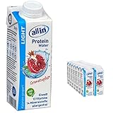all in® LIGHT Protein Water Granatapfel 14 x 250 ml - Low Carb Vital Drink für Post Workout oder zum Abnehmen | fettfreies Protein Wasser