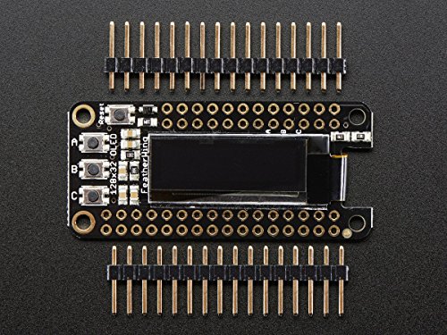 Adafruit FeatherWing OLED - 128x32 OLED Add-on for All Feather Boards [ADA2900]