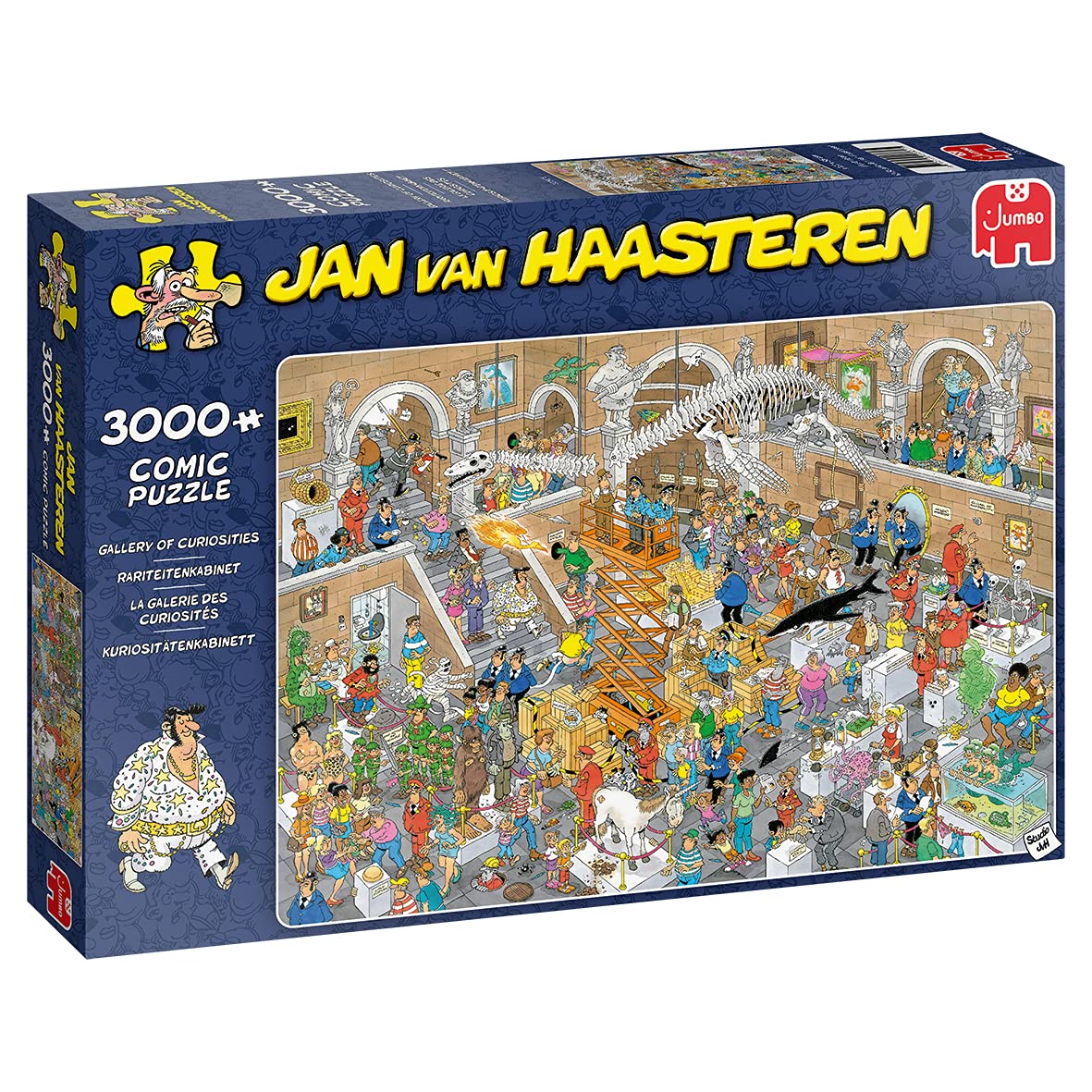 Jan van Haasteren Jumbo Spiele Jan van Haasteren Puzzle 3000 Teile - Kuriositätenkabinett – ab 12 Jahren – Comic Puzzle