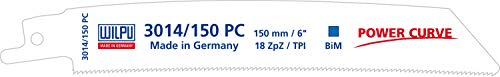 WILPU 3014/150 PC Säbelsägeblatt für Metall 150x19x0,9mm Z18-20 Stück
