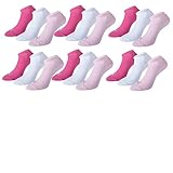 PUMA Unisex Invisible Sneaker Socken 6er Pack, Größe:35-38, Farbe:pink lady