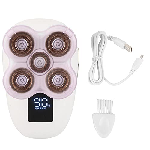 LED-Elektrorasierer Herren-Rasierapparate Wiederaufladbares Akku-Kit mit Haarschneidemaschine für die Haarschneider-Gesichtsreinigung(Weiß)