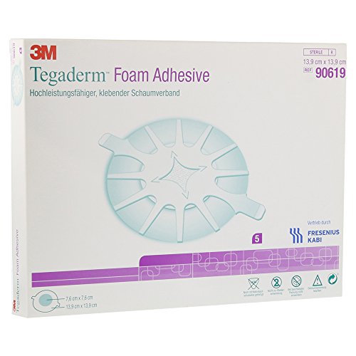 Tegaderm Foam Adhesive FK 13,9 cm Rund 90619, 5 St