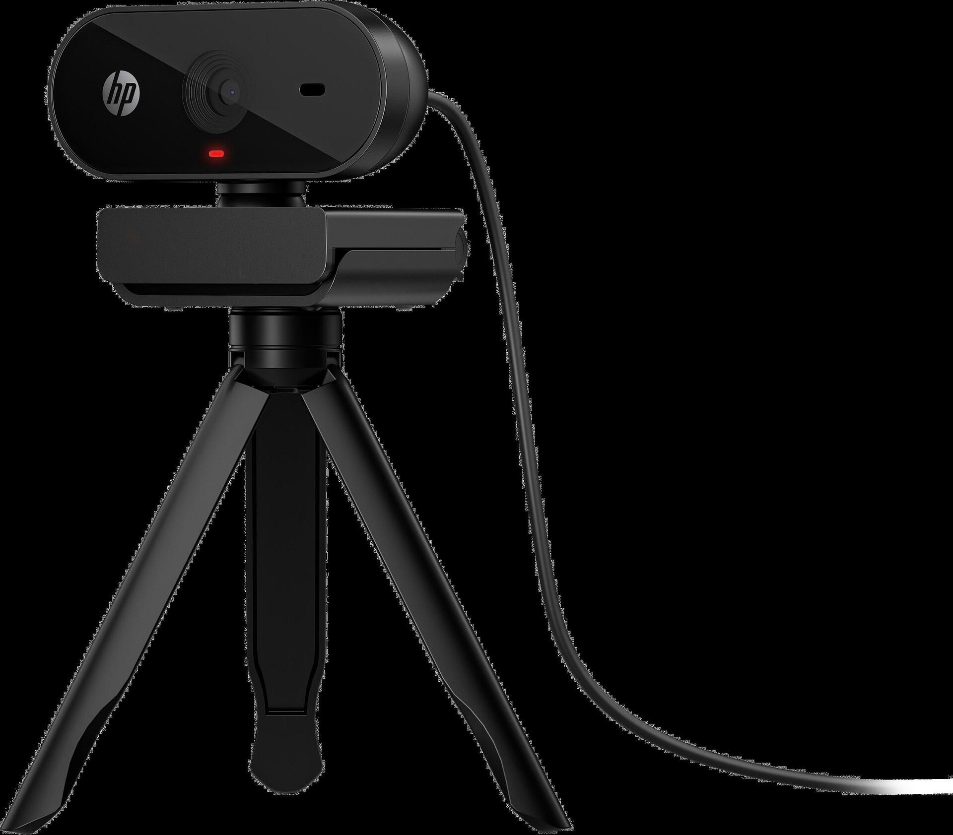 HP 320 FHD-Webcam - 1920 x 1080 Pixel - Full HD - 30 fps - USB - Schwarz - Clip / Ständer (53X26AA)