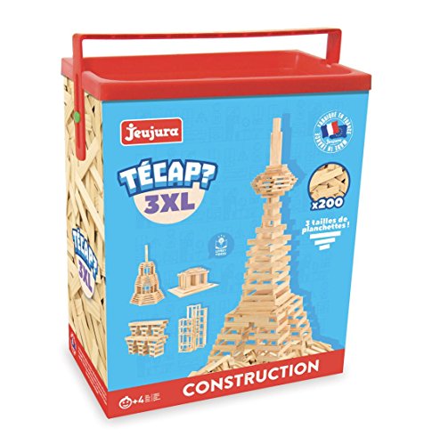 JEUJURA jeujuraj8322 Tecap Ziegel und Block Spielzeug (3 x große, 200 Teile)