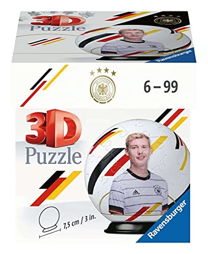 Ravensburger 3D Puzzle 11188 - Puzzle-Ball DFB Spieler - Julian Brandt - 54 Teile - für Fußball Fans ab 6 Jahren