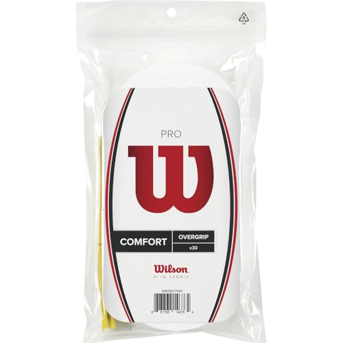 Wilson Unisex Griffband Pro Overgrip, weiß, 30 Stück, WRZ4017WH