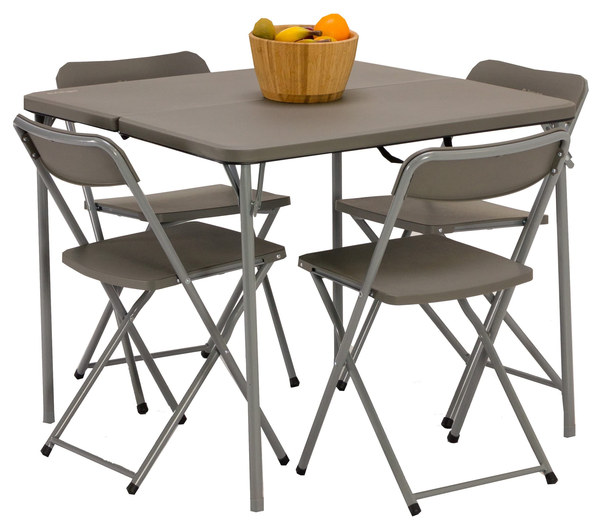 Vango Woodland Tisch Und Stuhl Set, Grey, Std